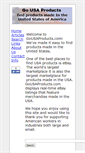 Mobile Screenshot of gousaproducts.com